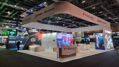 Kaizen Gaming booth at iGB, ExCeL London